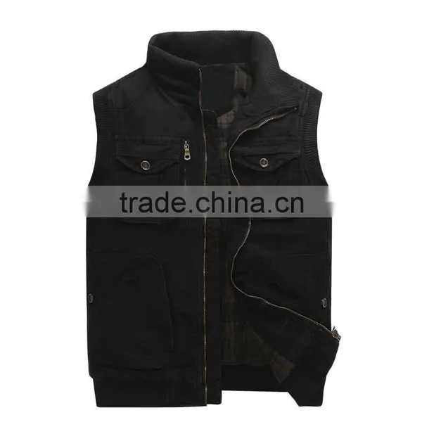Multi-pockets Clothing Autumn Outdoor Men Vest&waistcoat photo-3