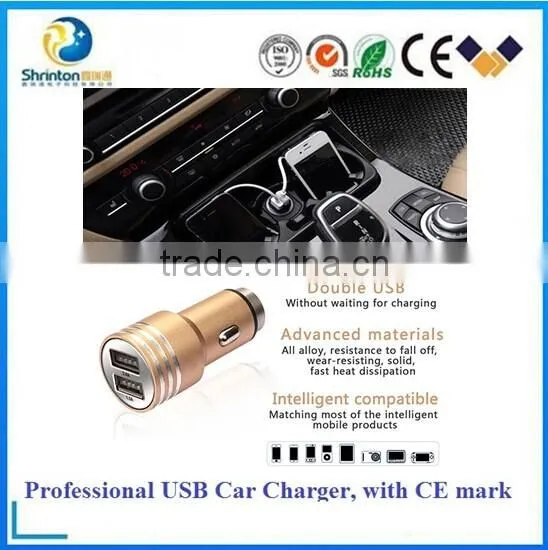 QC 2.0 Portable Car Charger With Dual Usb Core photo-3