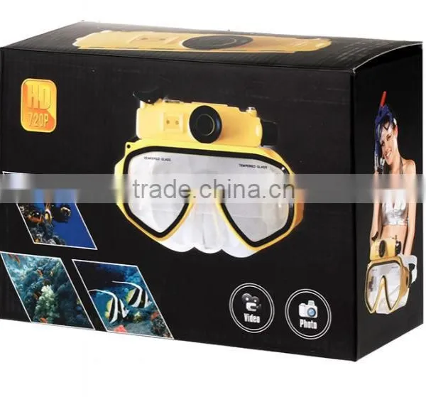 Cheap 720P HD RD34 Waterproof Underwater Digital Camera Mask, Diving Mask DVR With HD Video Digital Camera photo-6