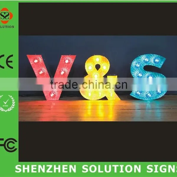 Direct Factory of Fairground and Wedding Site Water Proof Decorative Metal LED 3D Letter photo-3