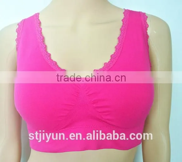 2016 Shantou Sport Bras Seamless Cheap Padded Yoga Bra Tops