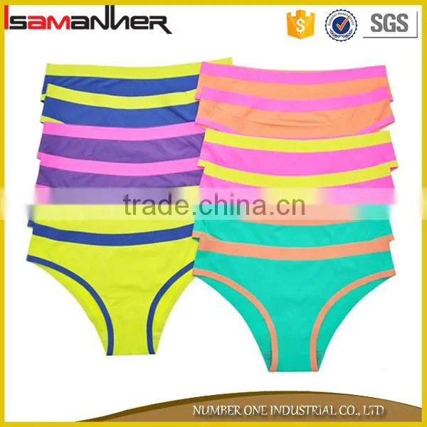 Colorful Low Waist 100% Cotton Ladies Women Sexy Erkek c String Tanga photo-3