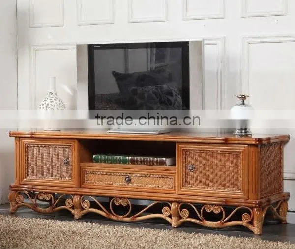 Conservatory Cane TV Stand