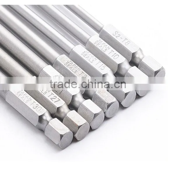 10Pcs T15 Magnetic Torx Screwdriver Bits Set Electric Screwdriver 100mm Length AR-73 photo-2