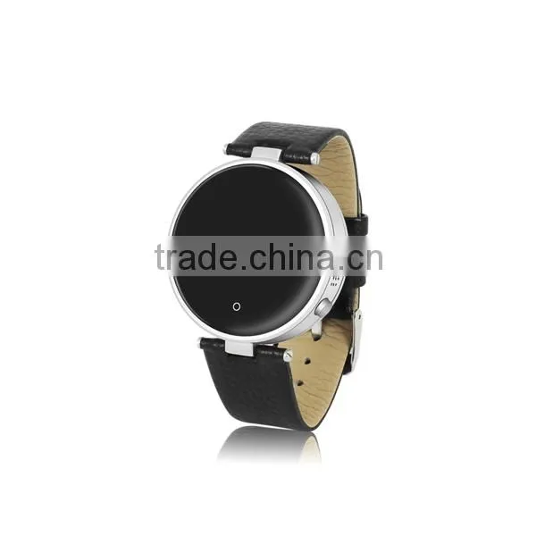 Geniune Leather Strap Health Tracker Smart Watch With Heart Rate Monitor, 1.22''smart Watch Heart Rate photo-2
