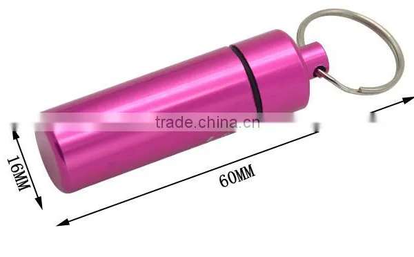 FDA Standard Custom Logo Promotional Metal Mini Pill Key Holder photo-3
