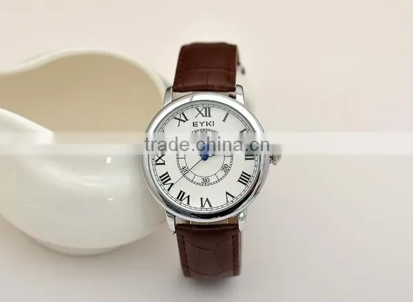Cool Brand Men Luxury Japan Movement Watch Unisex Quartz PU Leather Watches 2 Colors photo-3