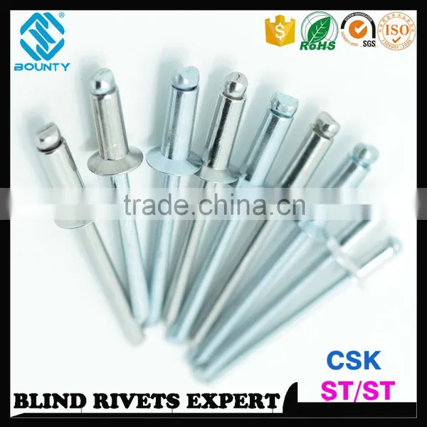 ISO 15980 STEEL RIVET BODY STEEL MANDREL COUNTERSUNK ST/ST RIVETS photo-3