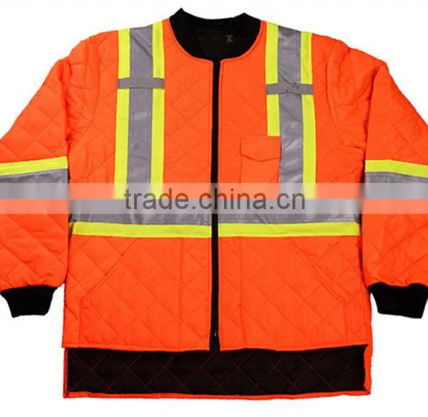 Traffic Safety Winter Jacket Safety Bomber Jacket Cotton Coat photo-2