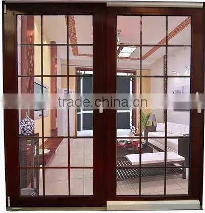 High Quality Wood Color PVC Matal Aliding Window Factory in Foshan photo-3