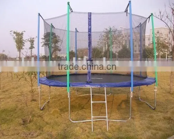 10FT Spring Trampoline With Safety Enclosure and Ladder