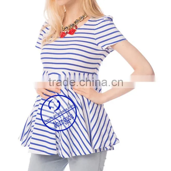 Custom 100% Cotton Jersey Yarn Dyed Maternity Clothing photo-3