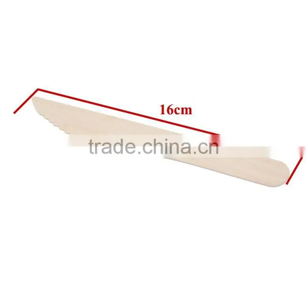 New Products Brich Wooden 140mm 160mm Disposable Knife photo-3