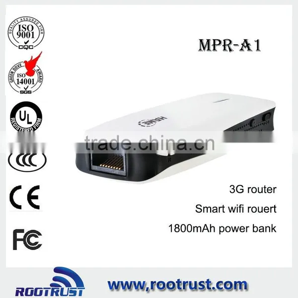 Hame MPR A1 Mini Usb Wireless 3g 4g Router With 1800mAh Power Bank
