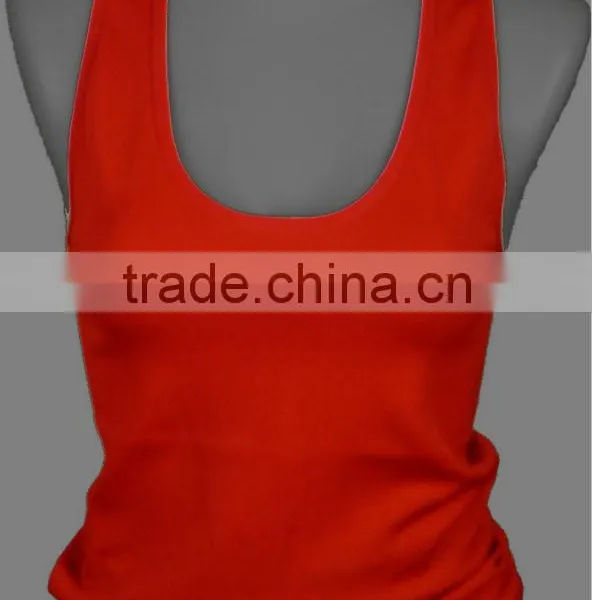 Ladies Athletic Compression Yoga Tank Top photo-3