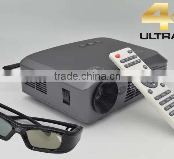 RGB Quad Core Android 4.4 LED Lamp Projector With Cpu Rk3688 H.265 HD 4K photo-4