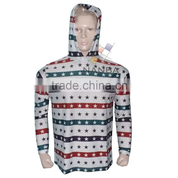 Sublimated Hoodie Sun Protected Long Sleeve Hoodie/ Rash Guard photo-3
