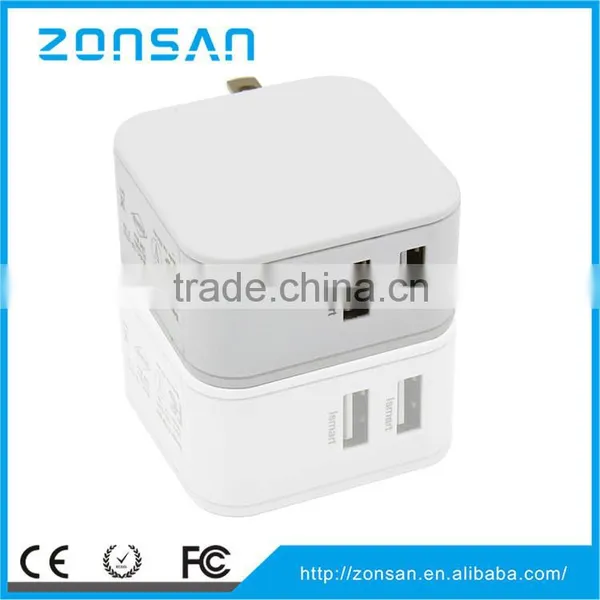 Handy 2-PORT USB Charger Wall Charger With Smart Charging photo-2