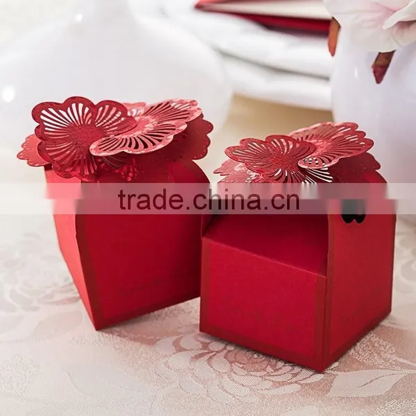 2015 Red Laser Cut Flower Chocolate Box photo-2