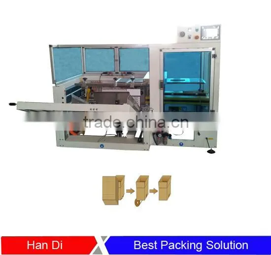 Automatic case erector packaging machine in packaging line