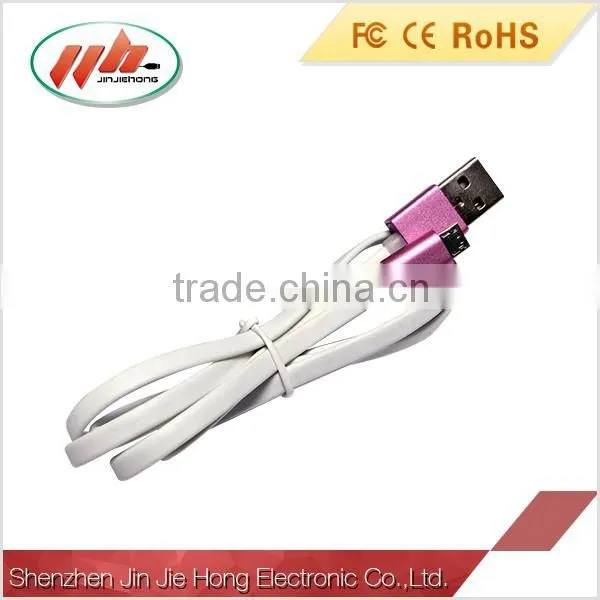 China Factory Supply Metal Connector Micro USB Data Cable