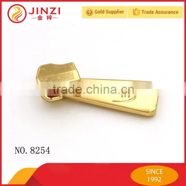 Professional Ladies Handbag Metal Parts,zinc Alloy Zipper Puller With Engraved Logo photo-3