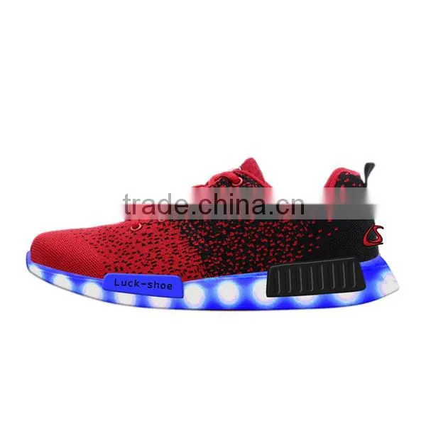 High Quality Luminous Rubber Sole LED Running Shoe photo-3