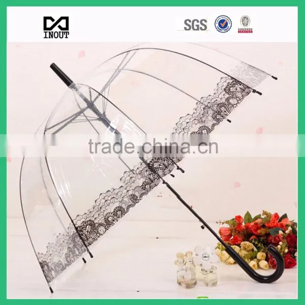 Dome Poe Clear Plastic Transparent Trend Umbrellas