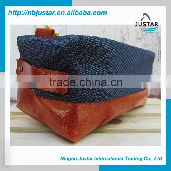 Groomsmen Gift Bag Travel Toiletry Leather Navy Dopp Kit Bag Men Shaving Kit Bag Quality Choice photo-2