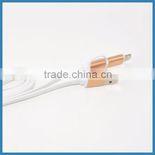 2-in-1 USB Data Sync Charge Cable Micro USB Cable for IPhone 6 6S 6Plus photo-4