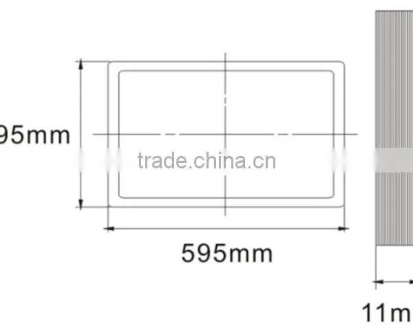 Made in China CRI80 Super Bright 11mm Slim LED Panel Light photo-3