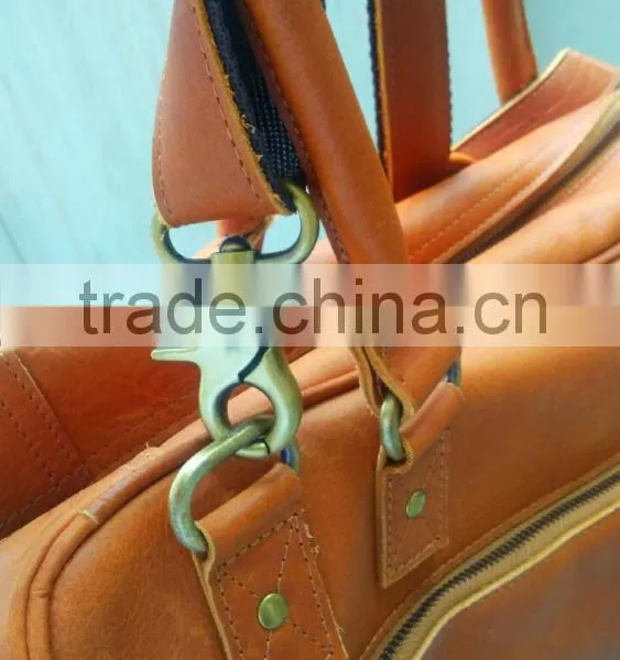 Tan Leather Travel Bag photo-4