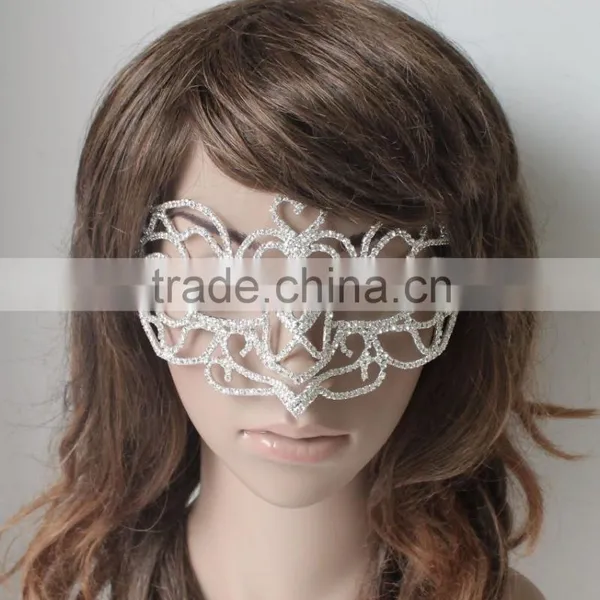 Top Seller Cheap Fashion Bling Diamante Mask for Masked Ball H0231 photo-6