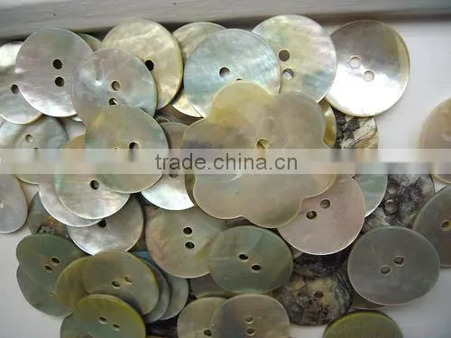 Mother of Pearl Shell Shirt Buttons Made in Assorted Sizes for Clothing Manufacturers and Jewelry Designers