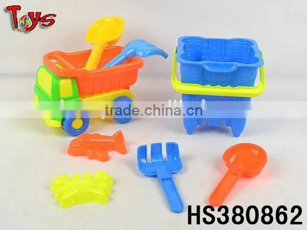Beach Truck Plastic Bucket Novel Toys for Children