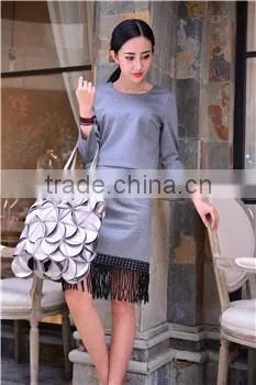 PU Leather Large Capacity Elegant Female Hand Bag photo-3
