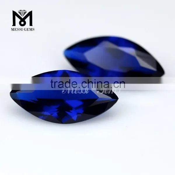 2015 New Top Quality Marquise Cut 113# Bule Spinel Loose Artificial Gemstone photo-2