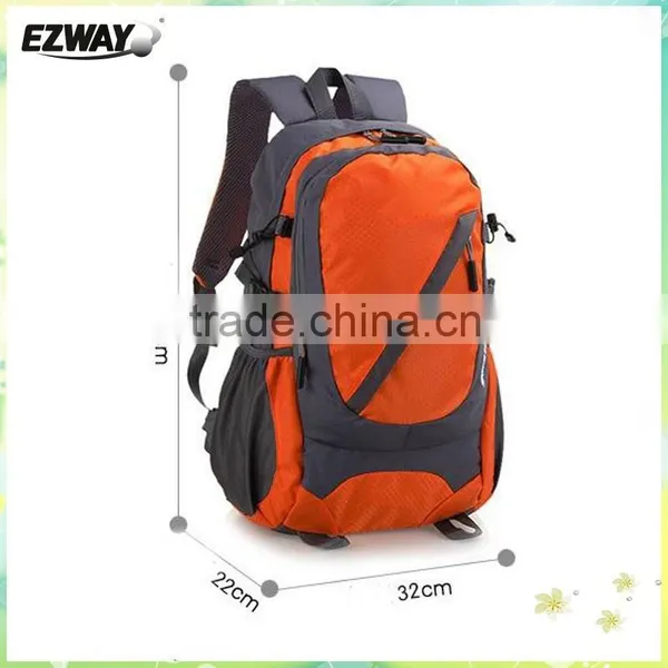2015 Hot Sale Fashion Design Orange Color Hiking and Camping Packback Bag for Sale photo-3