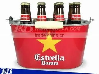 Galvanized Beer Cooler Ice Bucket photo-4