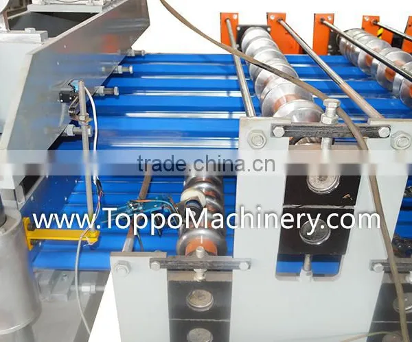Large Construction Glazed Tile Roof Use and Double Forming Machine photo-5