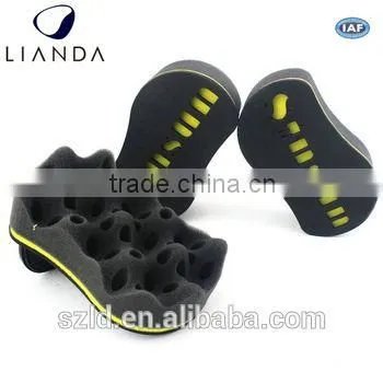 double sided hair twist sponge,magic barber sponge hair brush,curl sponge hair sponge