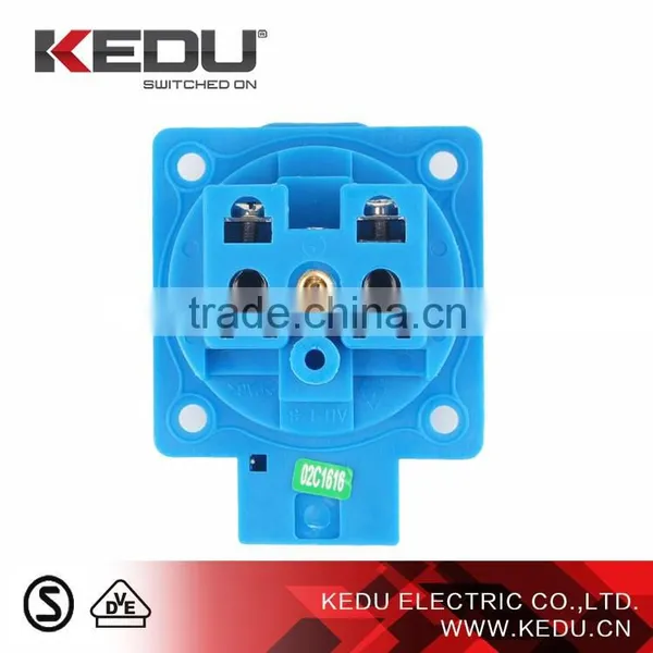 KEDU Waterproof German Socket 16A 250V IP44 2P+PE With VDE,SEMKO Approved photo-3