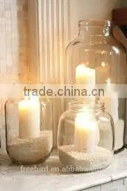 Wholesale Eco Friendly White Glass Candle Holder for Decoration