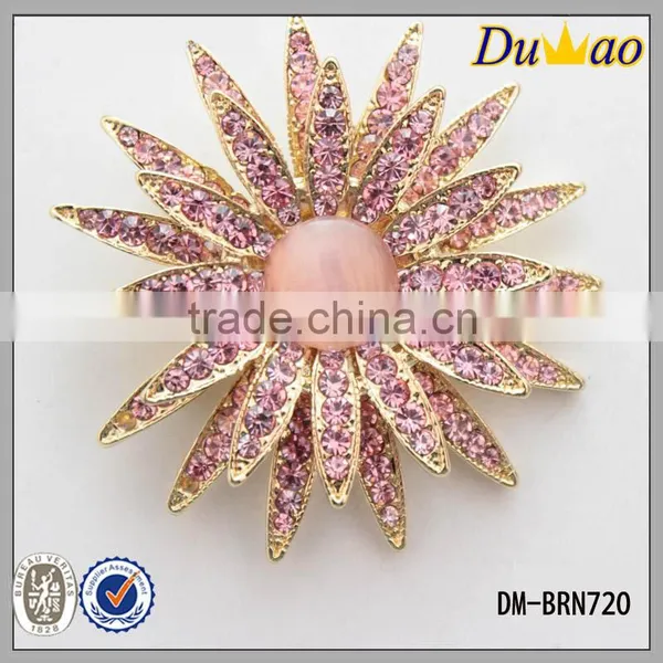 Colourful Brooch Metal Brooch Bulk Rhinestone Brooches photo-3