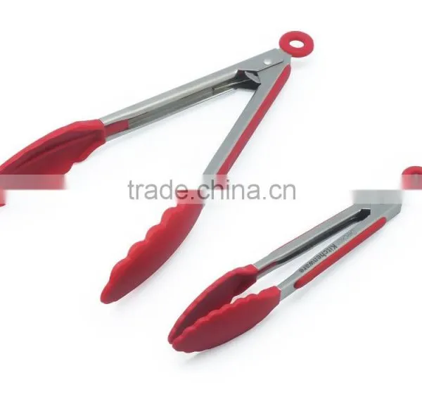 Cooking Tools Easy FDA Multiple Functional Silicone BBQ Pasta Tongs photo-2