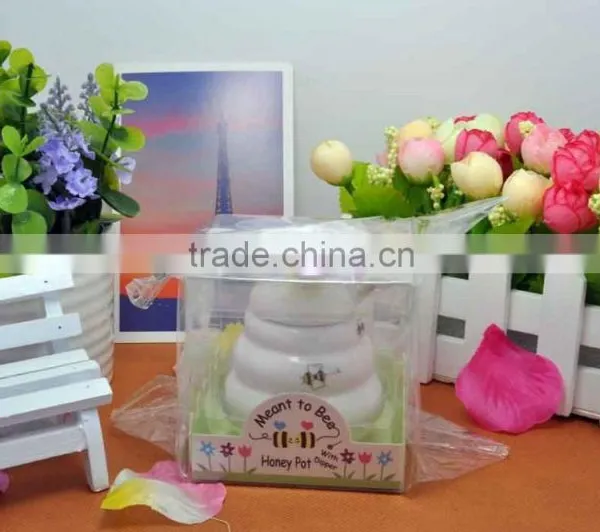 Meant to Bee Ceramic Honey Pot Cute Wedding Favors photo-2
