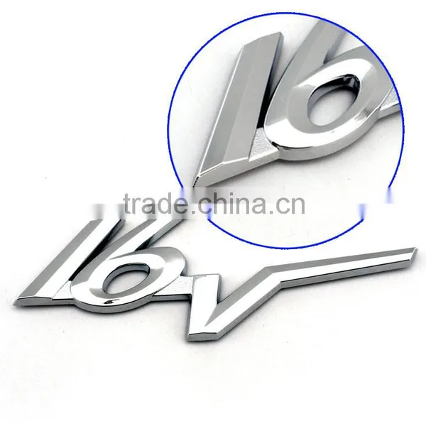 Auto Decoration Chrome Letters 16v 3d Car Badge photo-2