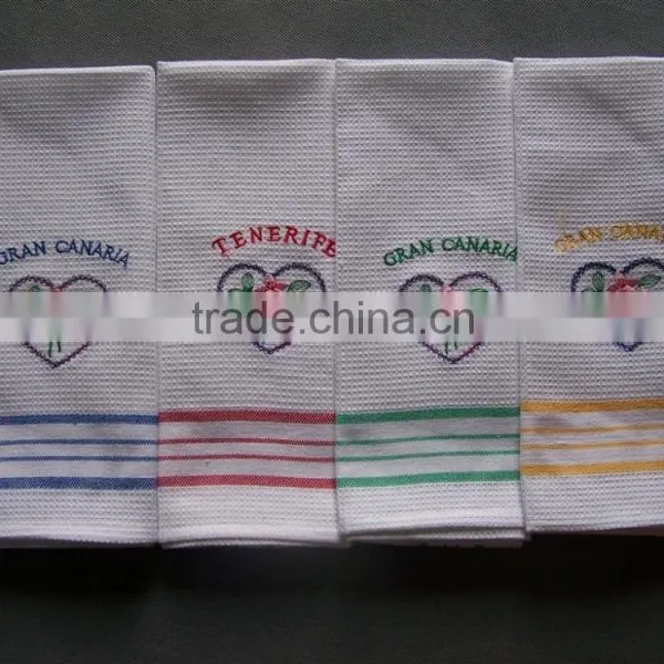 COTTON OR T/C WAFFLE CHEAP, JACQUARD, KITCHEN TEA TOWEL COTTON WAFFLE TOWEL photo-2