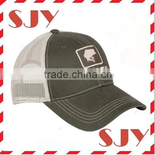 Low Profile 6 Panel Custom Embroidery Fishing Mesh Hat photo-4