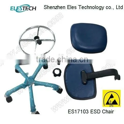 Height Adjustable Cleanroom ESD Chair With Armrest Footrest photo-5